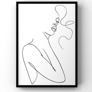 ✨NEW✨Original 8x10 Illustration Minimalist Woman Art Print Un…